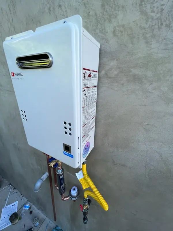 Tankless water heater installation for Camp Virginia homes